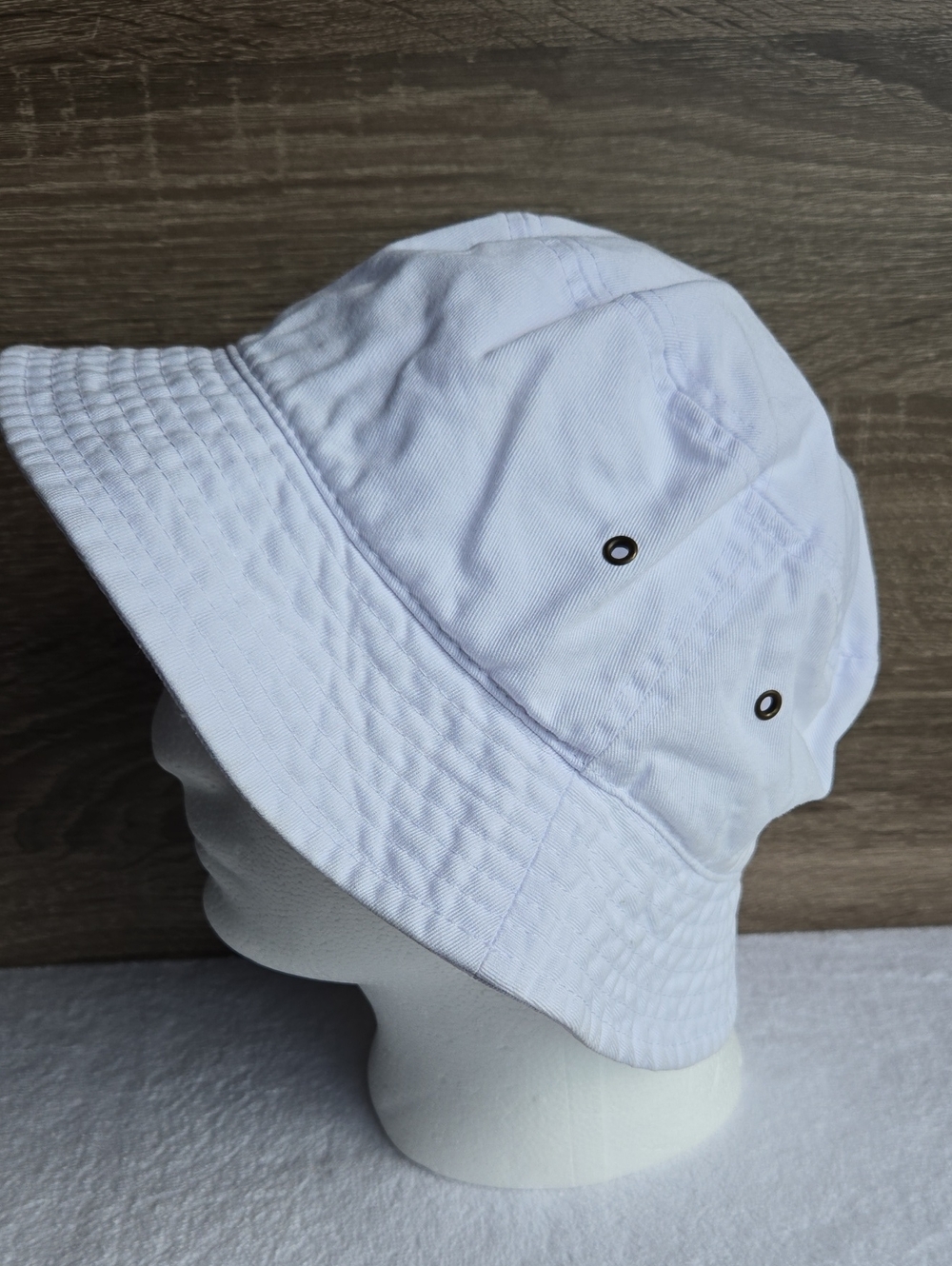 Gelante White Cotton Bucket Hat Size L/XL EUC Sun Beach Travel